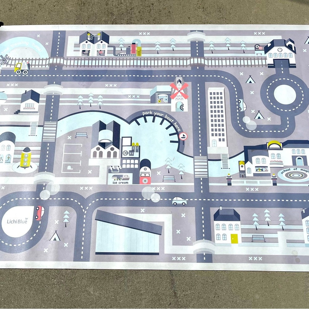 LichiBlue playmat - used in good condition